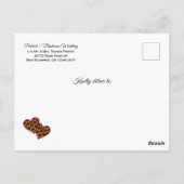 Save the Date Wedding African Kente K30 Postkarte (Rückseite)