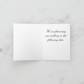 Save the Date Wedding Ankündigung (Innenseite)