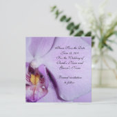 Save the Date Wedding Ankündigung Orchid (Stehend Vorderseite)