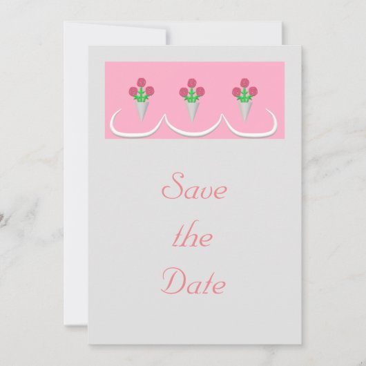 Save the Date - Wedding Bouquets Einladung (Vorderseite)