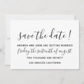 Save the Date Wedding Bride Monogram Pastel Blue (Vorderseite)