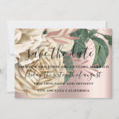 Save the Date Wedding Bride Rose Creamy MintGreen (Vorderseite)