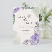 Save the Date Wedding Card (Stehend Vorderseite)