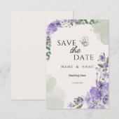 Save the Date Wedding Card (Vorne/Hinten)