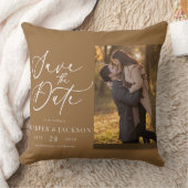 Save the Date Wedding Custom Photo Kissen (Decke)
