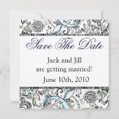 Save the Date Wedding Einladung (Rückseite)