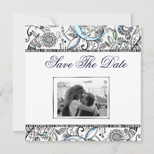 Save the Date Wedding Einladung (Vorderseite)