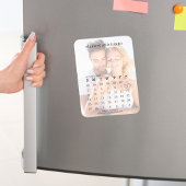 Save the Date Wedding Foto Calendar Einfach Magnet