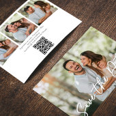 Save the Date Wedding Foto Kalligrafie-Script Einladung