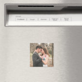 Save the Date Wedding Foto Magnet (In Situ (Geschirrspüler))