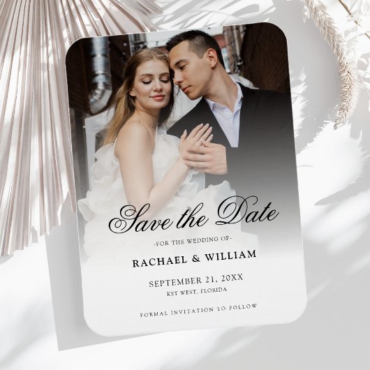 Save the Date Wedding Foto Magnet
