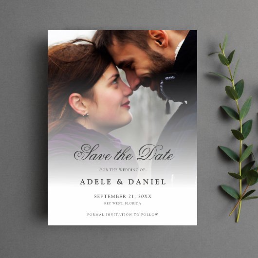 Save the Date Wedding Foto Postkarte