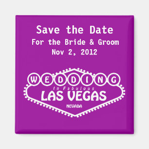Save the Date Wedding in Las- Vegasmagneten Magnet