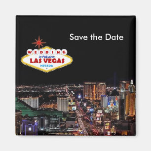 Save the Date WEDDING in Las- Vegasmagneten Magnet