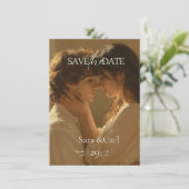 Save The Date Wedding Invitation | Romantic (Stehend Vorderseite)