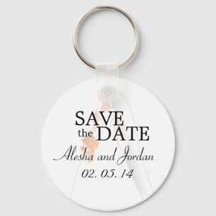 Save the Date Wedding Key Chain Bride Schlüsselanhänger