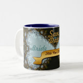 Save the Date Wedding Lace Tasse (Vorderseite Links)