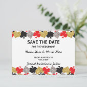 Save the Date Wedding Las- Vegaskasino-Karte (Stehend Vorderseite)