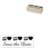 Save the Date Wedding Layer Cake Liebe Hört Briefm Gummistempel (Stempel)