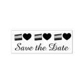Save the Date Wedding Layer Cake Liebe Hört Briefm Gummistempel (Prägung)