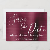 Save the Date Wedding Lila Burgundy (Vorderseite)