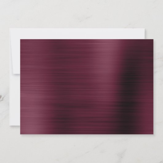 Save the Date Wedding Lila Burgundy (Rückseite)