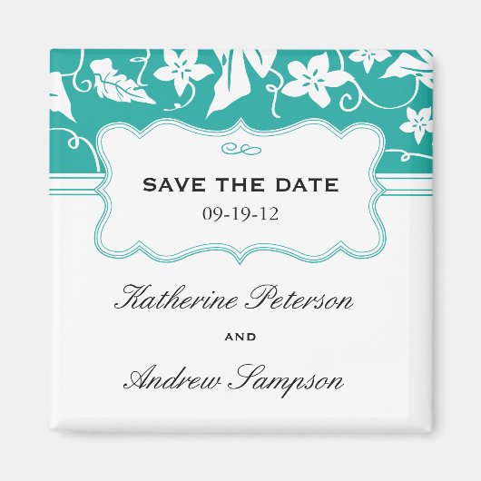 Save the Date Wedding Magnet (Vorne)