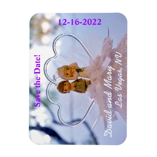 Save the Date Wedding Magnet (Vertikal)