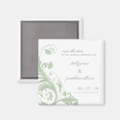 Save the Date Wedding Magnet (Vorderseite/Rückseite)