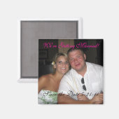 Save the Date Wedding Magnet (Vorderseite/Rückseite)