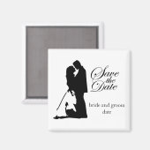 Save the Date Wedding Magnet (Vorderseite/Rückseite)