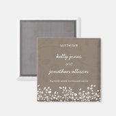 Save the Date Wedding Magnet (Vorderseite/Rückseite)