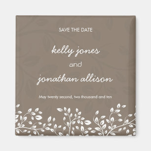 Save the Date Wedding Magnet
