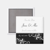 Save the Date Wedding Magnet (Vorderseite/Rückseite)