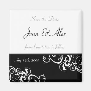 Save the Date Wedding Magnet