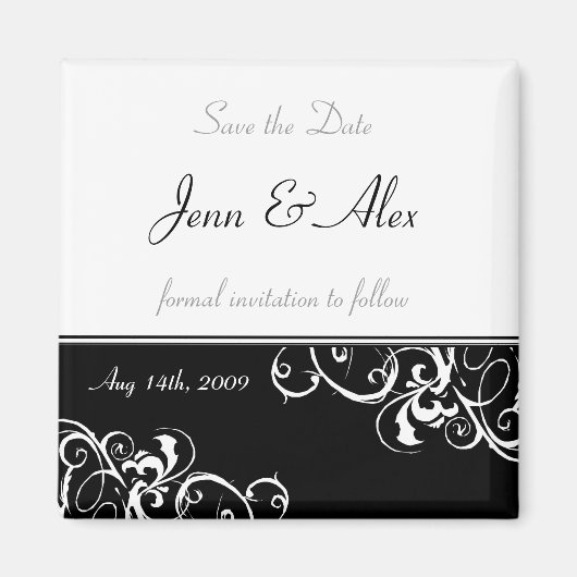 Save the Date Wedding Magnet (Vorne)