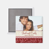 Save the Date Wedding Magnet (Vorderseite/Rückseite)