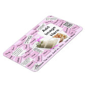 Save the Date Wedding Magnet (Linke Seite)