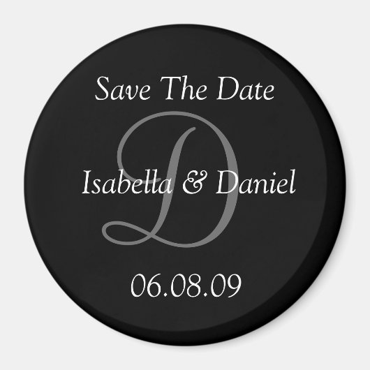 Save the Date Wedding Magnet (Vorne)