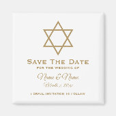 Save the Date Wedding Magnet : David Star (Vorne)