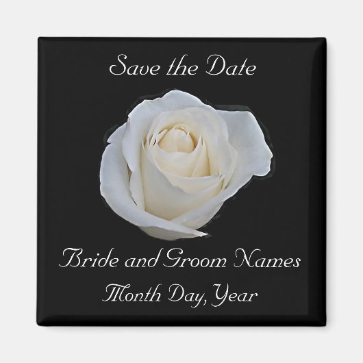 Save the Date Wedding Magnet - Kann anpassen (Vorne)