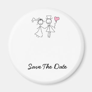 Save the Date Wedding Magneten Magnet