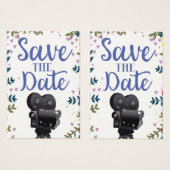 Save the Date Wedding Movie Camera (Vorne & Hinten)
