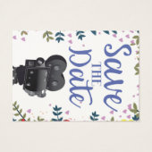 Save the Date Wedding Movie Camera (Rückseite)