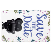 Save the Date Wedding Movie Camera Magnet (Horizontal)