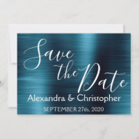 Save the Date Wedding Navy Blue