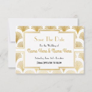 Save the Date Wedding Party-Zwanzigerjahre