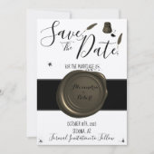 Save the Date Wedding Pen & Inkwell Einladung (Vorderseite)