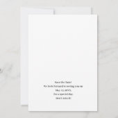 Save The Date Wedding Photo Invite, Save The Date  (Rückseite)