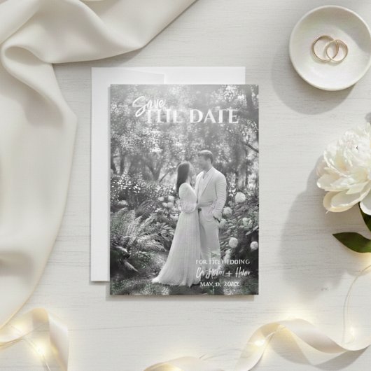 Save The Date Wedding Photo Invite, Save The Date 
